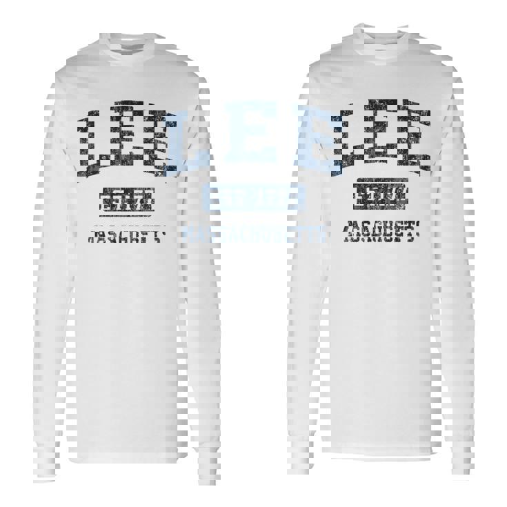 Lee Massachusetts Ma ビンテージスポーツデザイン ネイビー 長袖tシャツ 長袖Tシャツ