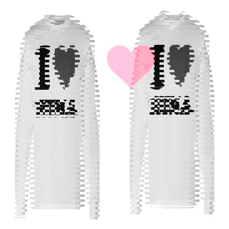 I Love Hina 長袖Tシャツ