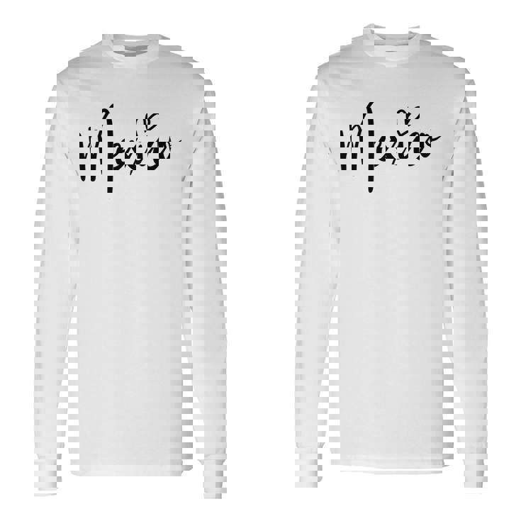 Love Mexico キュート ハート 誇り メキシコ人 愛 メキシコ 長袖tシャツ 長袖Tシャツ