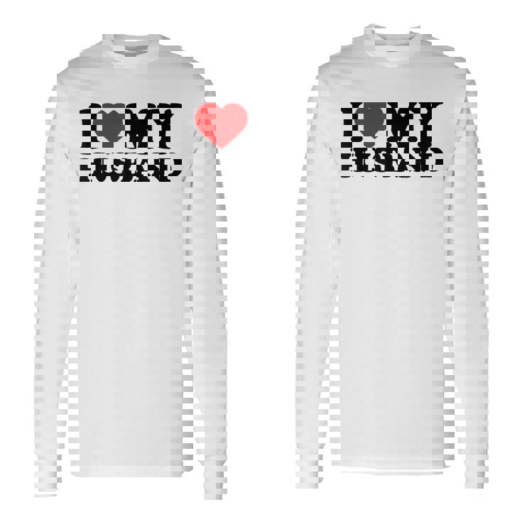 I Love My Husband I Heart My Husbandalentines Day 長袖Tシャツ