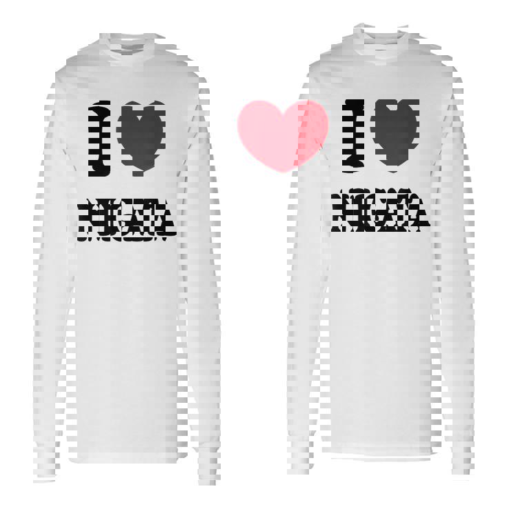 I Love Niigata 新潟大好き 長袖Tシャツ