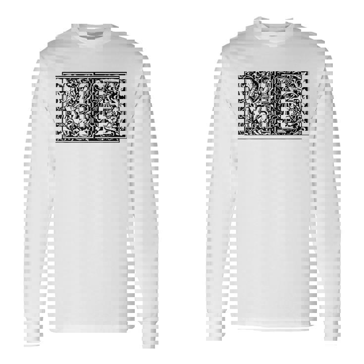 Mf イニシャルm F 名前 姓 オノマスティクス オノマトジー 長袖Tシャツ