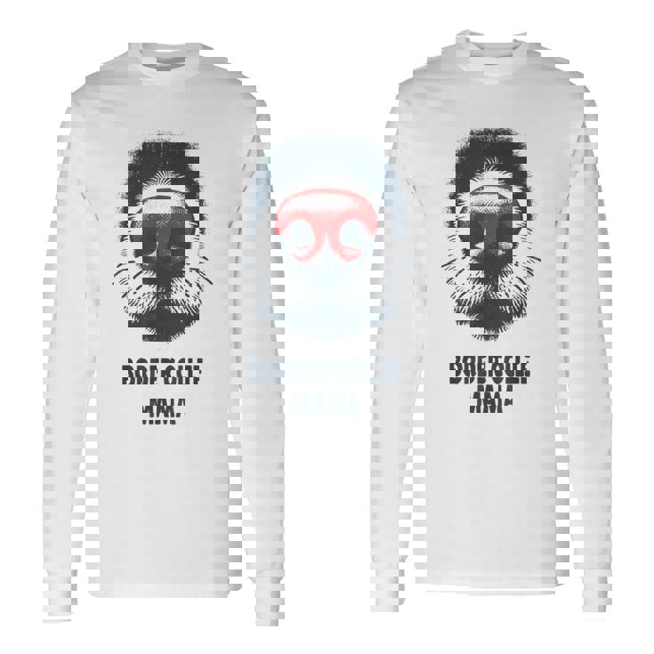 Nariz Para Perro Mamá Border Collie Camiseta de manga larga