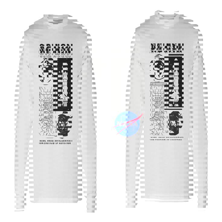 Nasa 宇宙ミッション・ディメンション 長袖Tシャツ