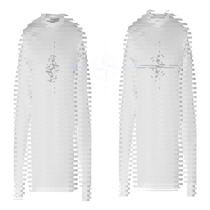 Nato旗トレンドデザイン 長袖Tシャツ