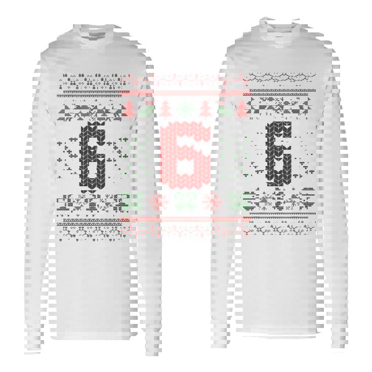 Number 6 Santa Ugly Christmas Long Sleeve T-Shirt