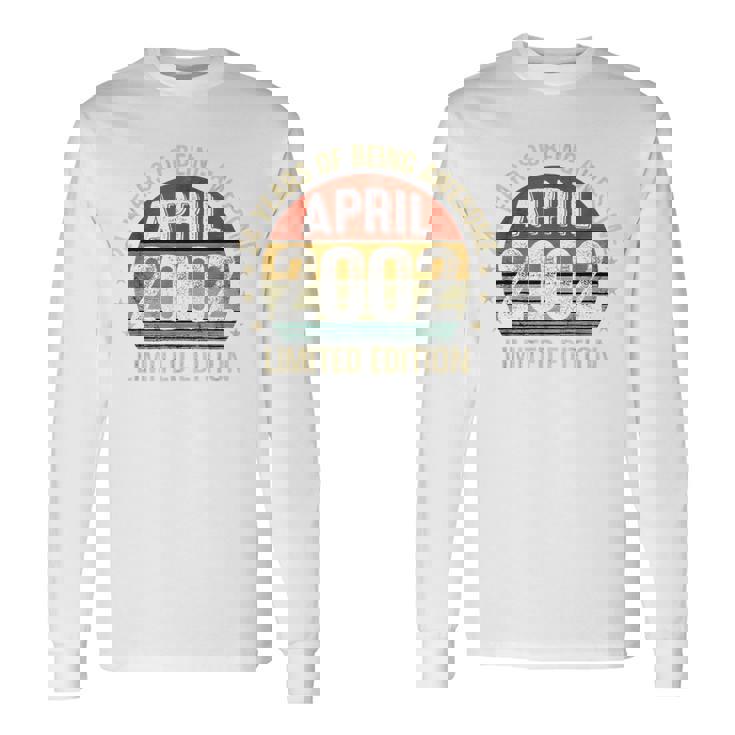 On Back 2002年4月の誕生日 限定版 ヴィンテージ 24Th 長袖Tシャツ