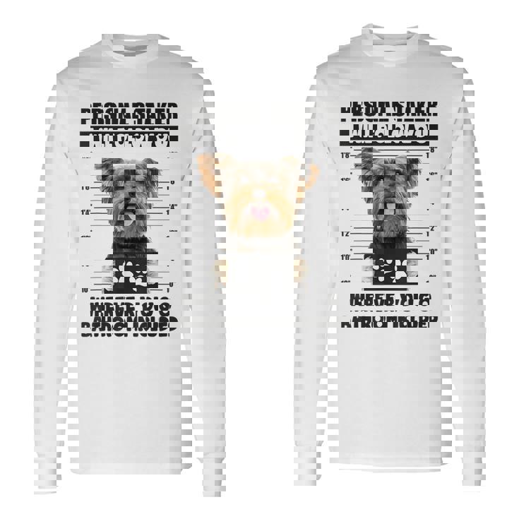 Personaltalker Yorkie ファニーヨークシャー犬好き オーナーミーム 長袖Tシャツ