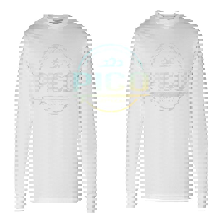 Pico Portugal レトロ ピコ ポルトガル ヴィンテージ サーフ 長袖Tシャツ