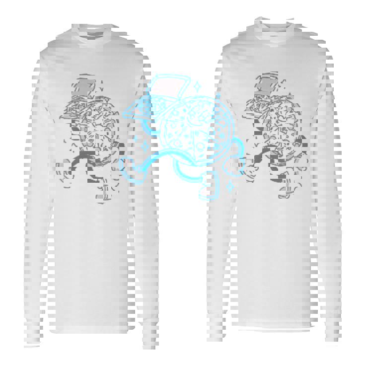 Pizza Perfect The Best Pizza On Earth バックプリント 長袖Tシャツ ギフトのアイデア