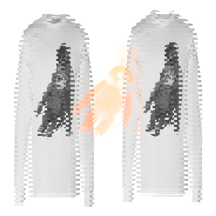 Punch The Monkey Meme X Ape Cute Punch Monkey Baby Meme 長袖Tシャツ