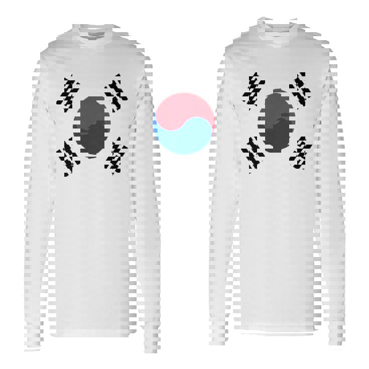 South Korea Korean National Flageoul 長袖Tシャツ