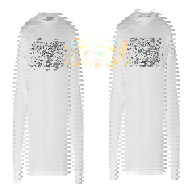 Speech Therapy Silly Goose Speech Therapist School SLP Long Sleeve T-Shirt