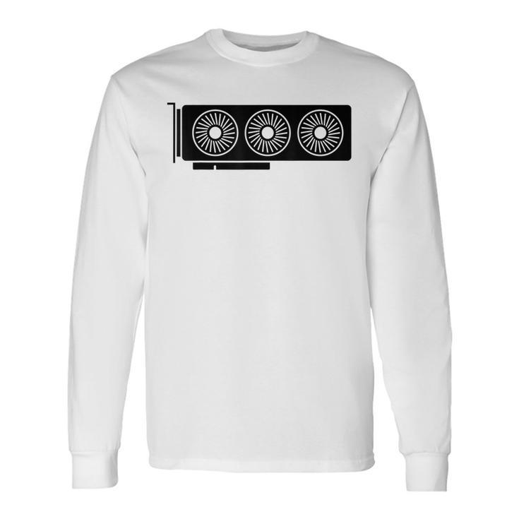 Tarjeta Gráfica Gpu Tech Guy Geek Nerdoporte Técnico Camiseta de manga larga