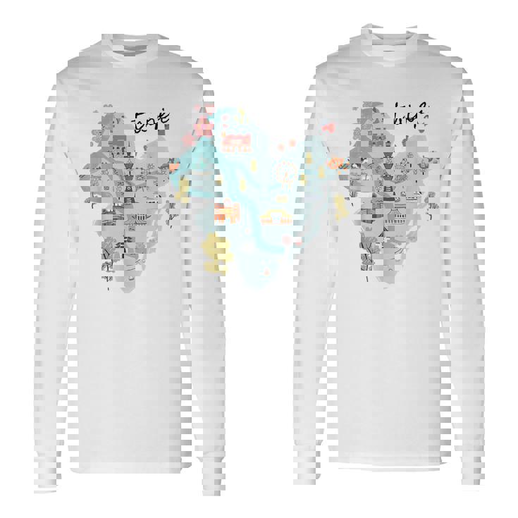 Travel Around Asia 台湾 台北地図 バケーション お土産 長袖Tシャツ ギフトのアイデア