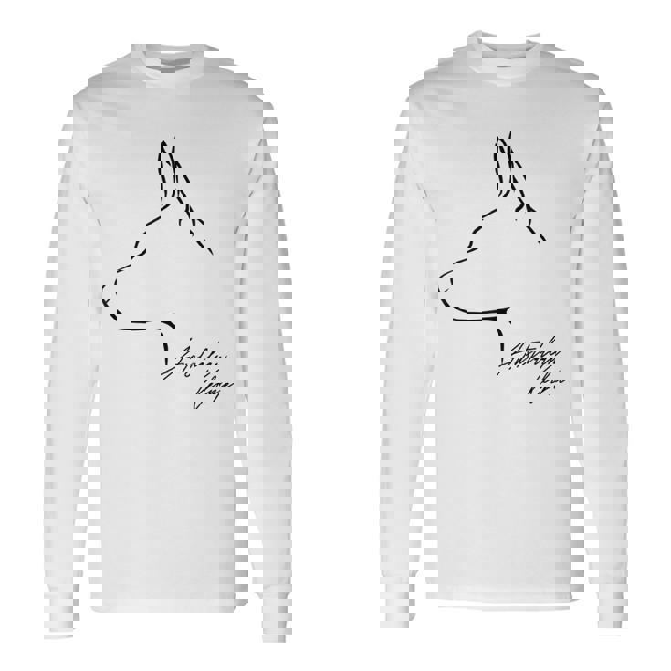 Wilsigns オーストラリアンケルピー インプロファイルドッグギフト 長袖Tシャツ