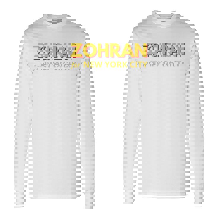 Zohran Mamdani ニューヨーク市長用 面白い クール トレンディ プログレッシブ 長袖Tシャツ