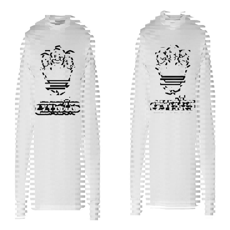 【バックプリント・背中側】アザラシデス Azarasides ゴマちゃん ブランド パロディ 面白 かわいい 長袖Tシャツ