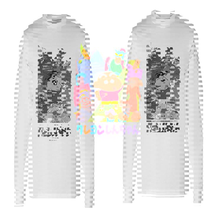 【映画】クレヨンしんちゃん アクション仮面vsハイグレ魔王 ポスター 長袖Tシャツ