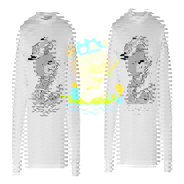おむつ釣りのベビーベア 長袖Tシャツ