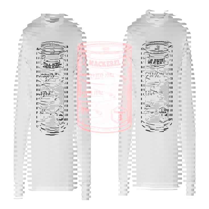 さば缶詰 長袖Tシャツ