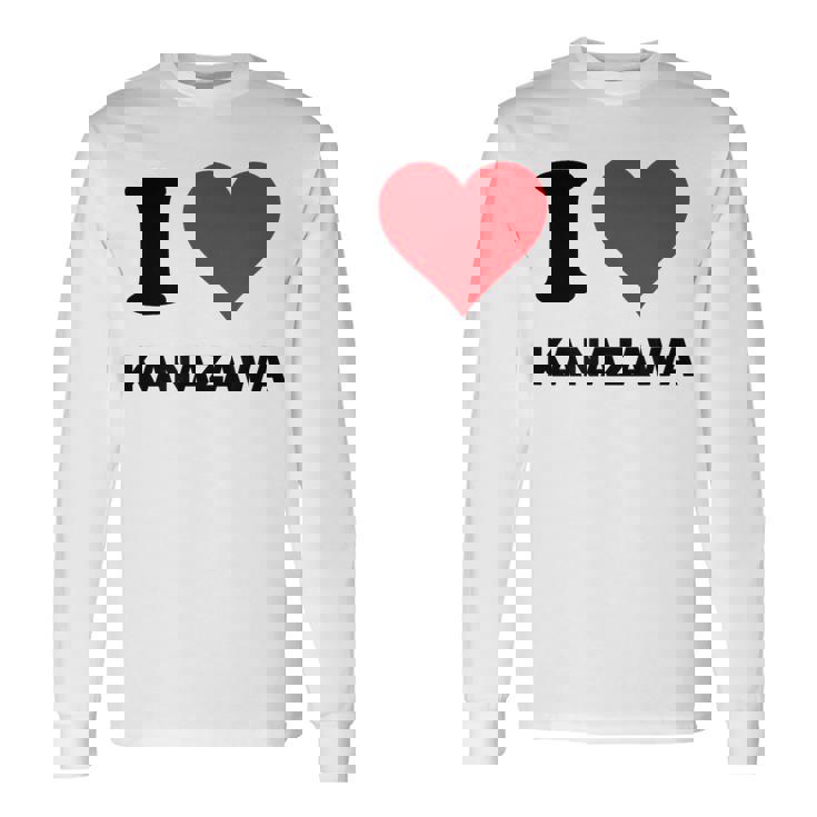 アイハート 金沢 日本大好き 日本土産 長袖Tシャツ