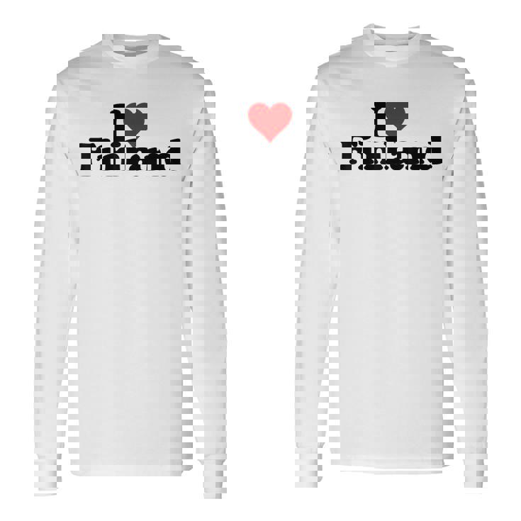 アイラブハートフィンランド 長袖Tシャツ