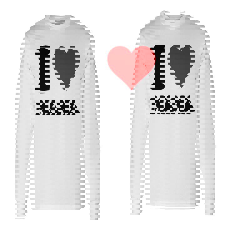 アイ・ラヴ・ママ 長袖tシャツ 長袖Tシャツ