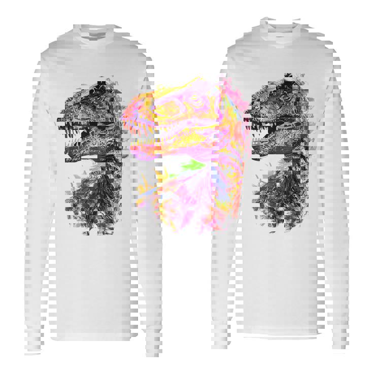 アロサウルス 恐竜モチーフ イラスト アロサウルス 長袖Tシャツ