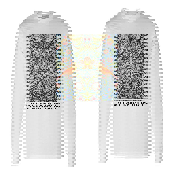 ウィリアム・モリス いちご泥棒 ポスター ビンテージ タペストリー William Morris 長袖Tシャツ