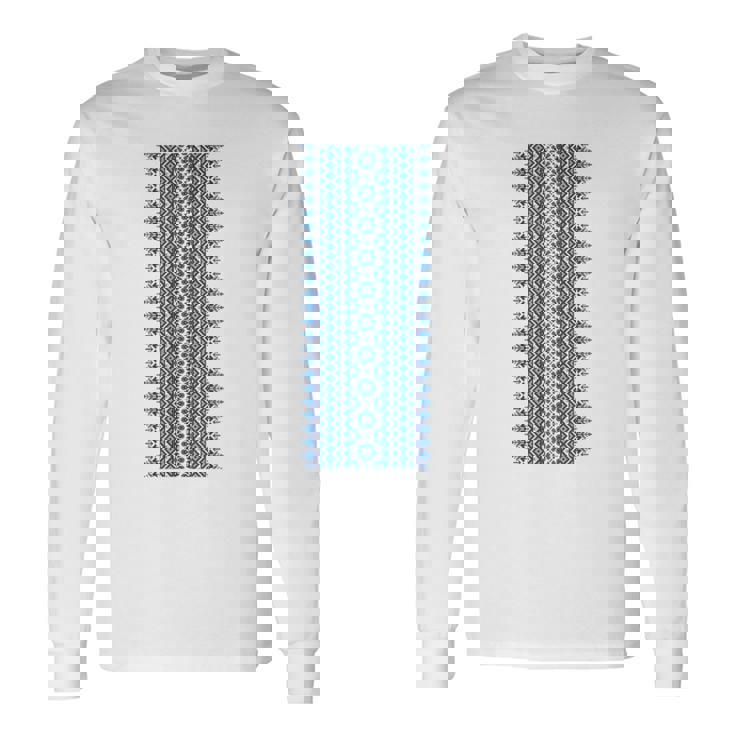 ウクライナ刺繍yshyvanka プリント 民族風オーナメント 長袖Tシャツ