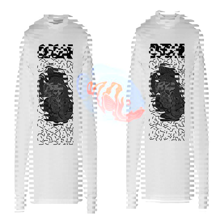 オスカーフィッシュ 80年代スタイル モンスターフィッシュキーパー 熱帯魚 長袖Tシャツ