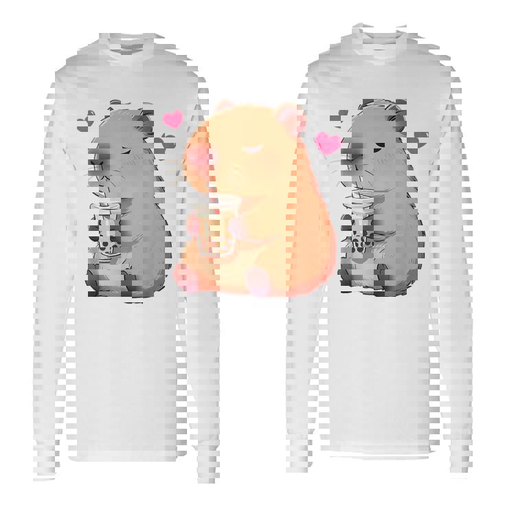 カピバラバブルティー 長袖Tシャツ