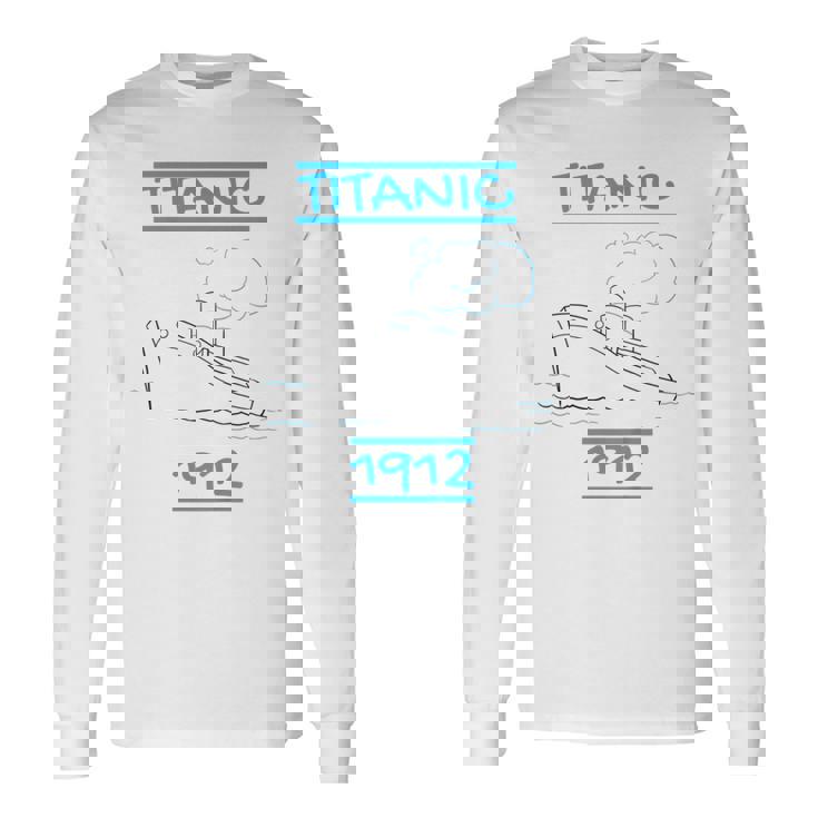 キッズ タイタニック キッズ 帆船 ヴィンテージ クルーズ ベッセル 1912 長袖Tシャツ