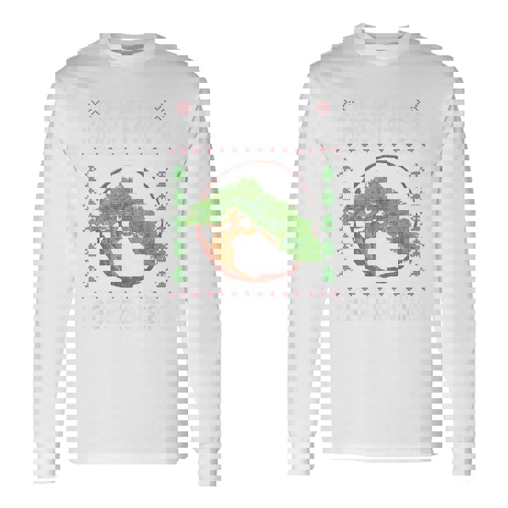 クリスマス 盆栽 醜い Xmas セーター クリスマス 盆栽 恋人 長袖Tシャツ