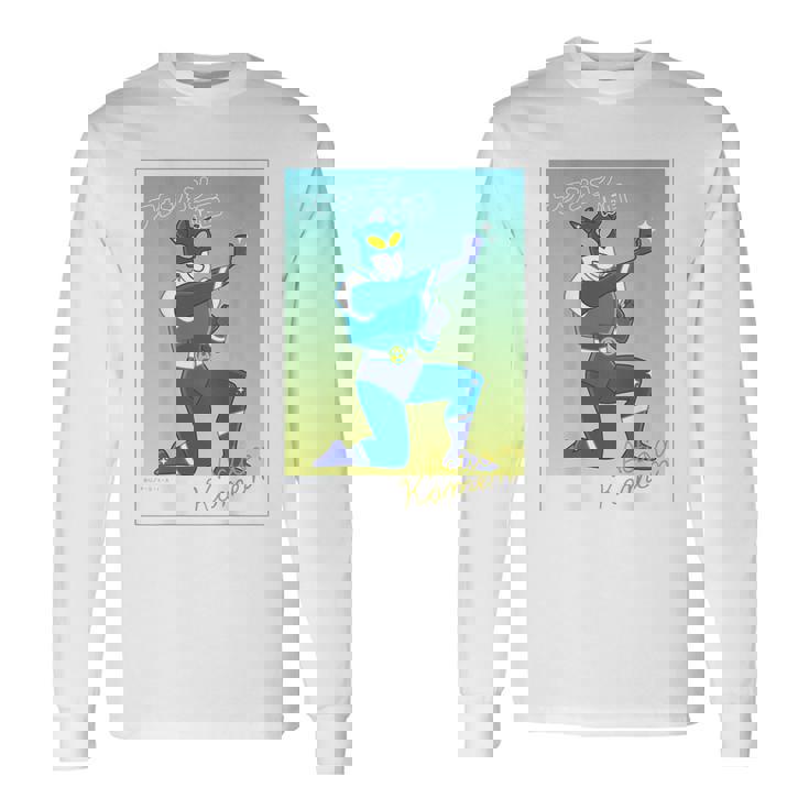 クレヨンしんちゃん アクション仮面ブロマイド風 長袖Tシャツ