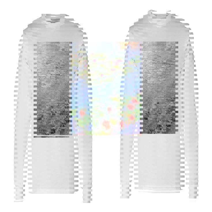 クロード・モネ 睡蓮 長袖Tシャツ