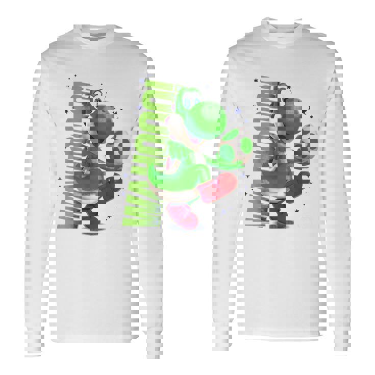 ザ・スーパーマリオギャラクシー・ムービー Action Yoshi 長袖Tシャツ ギフトのアイデア
