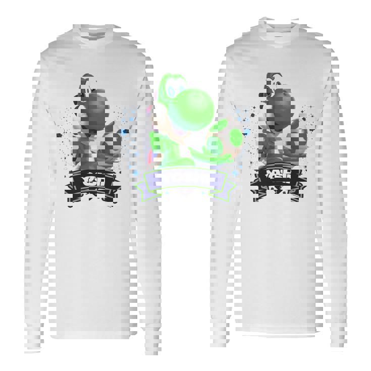 ザ・スーパーマリオギャラクシー・ムービー Yoshi Champion 長袖tシャツ 長袖Tシャツ