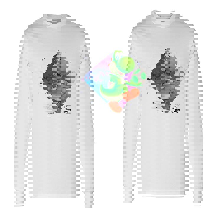 ザ・スーパーマリオギャラクシー・ムービーyoshi In Action 長袖Tシャツ ギフトのアイデア