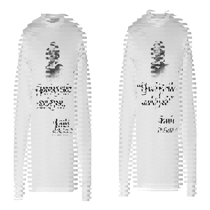 シェイクスピアの名言 長袖Tシャツ