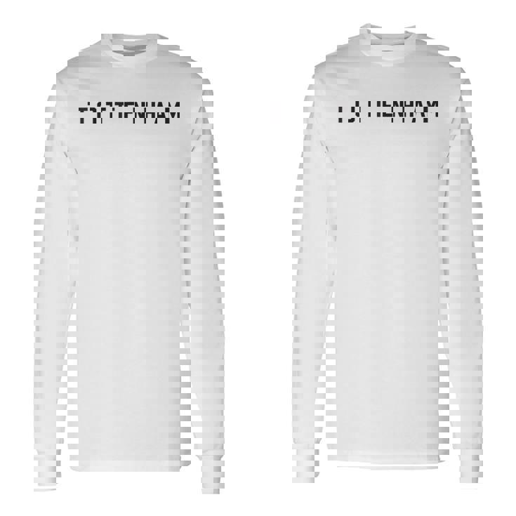 シンプルなトッテナムデザイン。 長袖Tシャツ