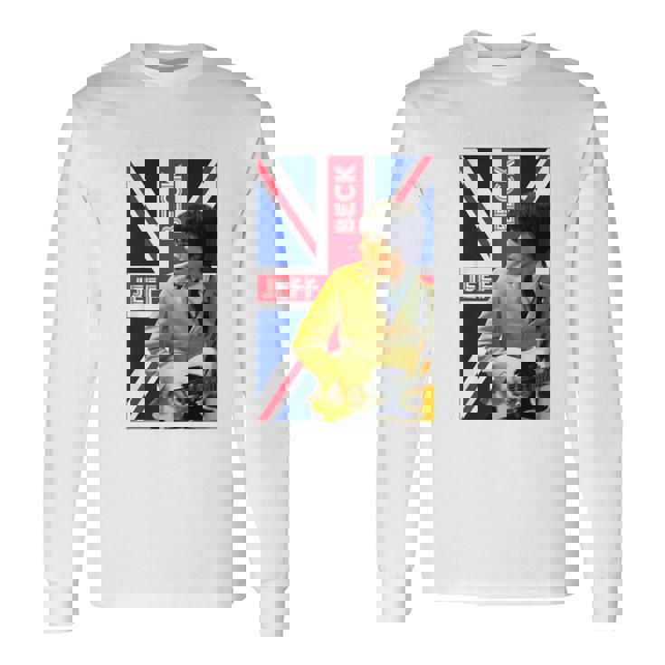 ジェフベック_002_Back Printed 長袖Tシャツ