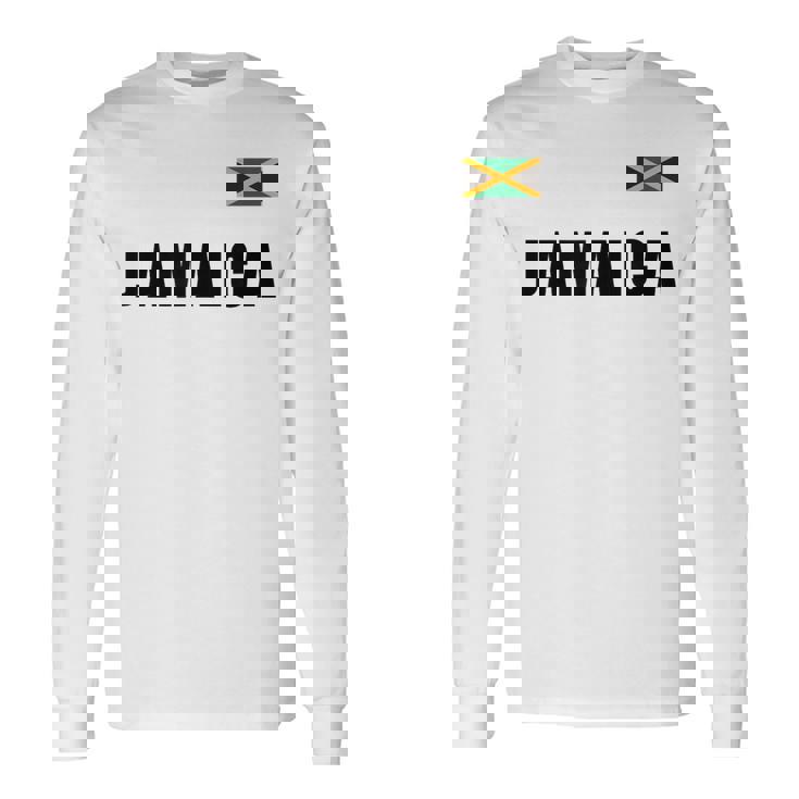 ジャマイカ カリブ海に浮かぶ小さな島国 長袖Tシャツ ギフトのアイデア