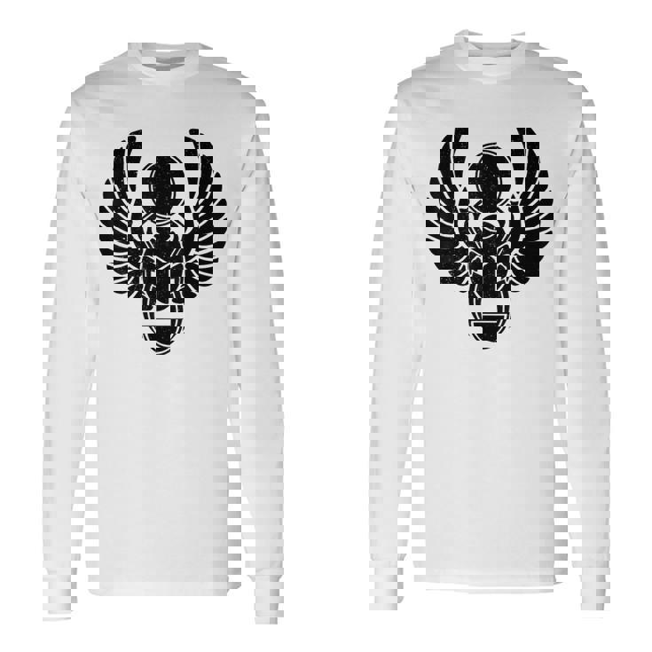 スカラベ カブトムシ 古代エジプトのシンボル 長袖Tシャツ