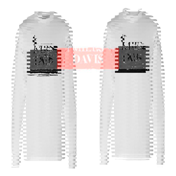 スペインのマイルス・デイビスのスケッチ 長袖Tシャツ