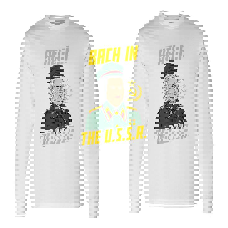 ソビエト連邦のbach In Theoviet作曲家 長袖Tシャツ
