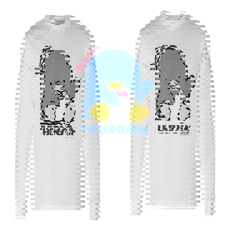 タキシードサム おすわり ライトカラー 長袖Tシャツ