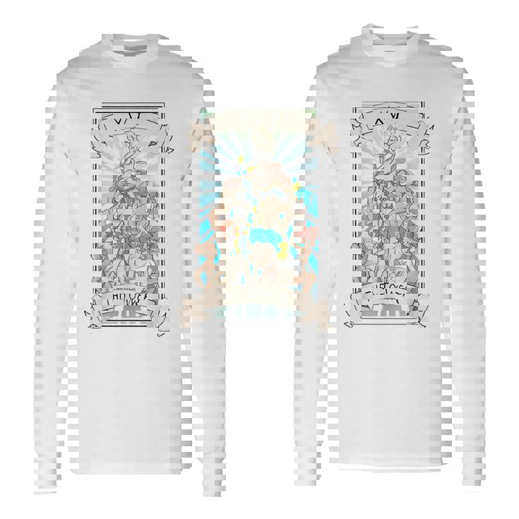 タロットカード オタク アヘ顔 Lewd 変態アニメ オカルト異教徒 ウィッカ 長袖Tシャツ