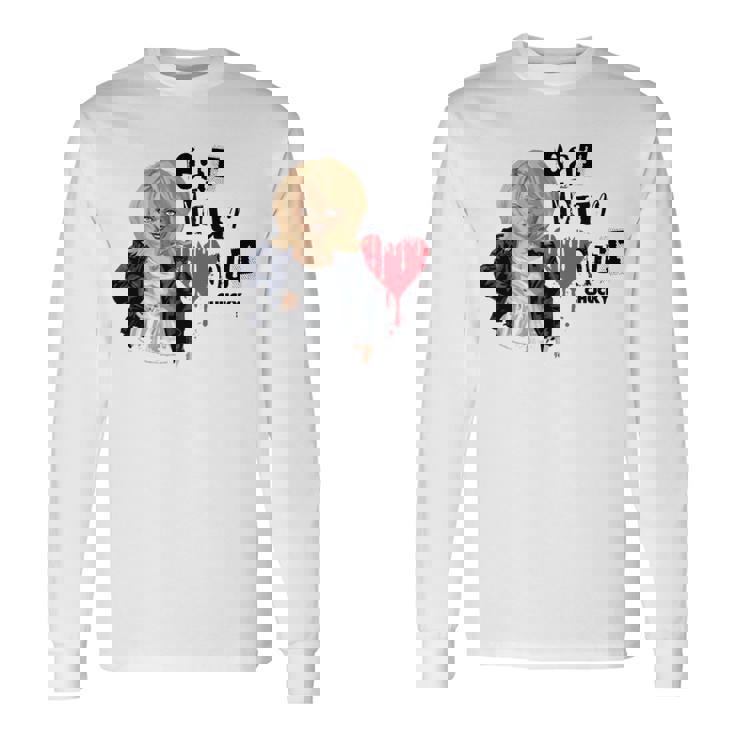 チャッキー・ティファニー・イート・ユア・ハート・アウト・バレンタイン 長袖tシャツ 長袖Tシャツ